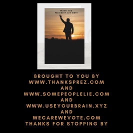 Dank u President Joe Biden Kaart