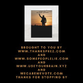 Dank u President Joe Biden Kaart