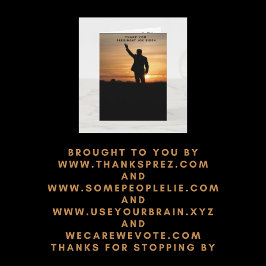 Dank u President Joe Biden Kaart