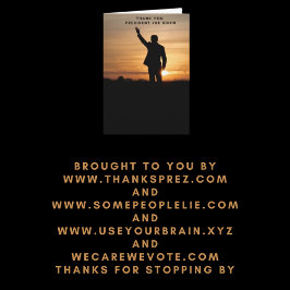 Dank u President Joe Biden Kaart