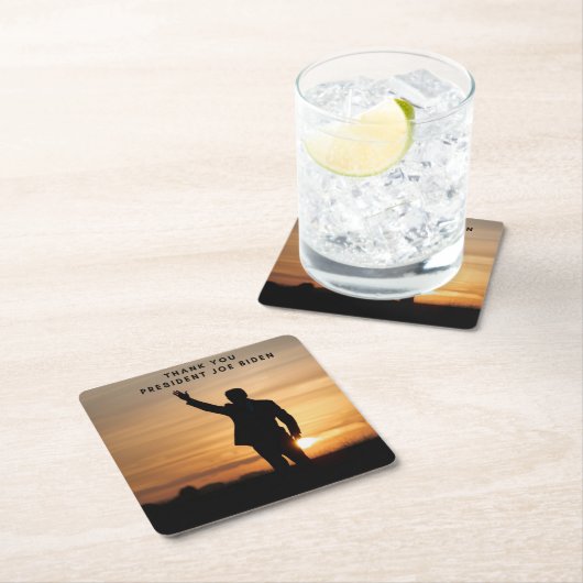 Dank u President Joe Biden Kartonnen Onderzetters (Insitu)