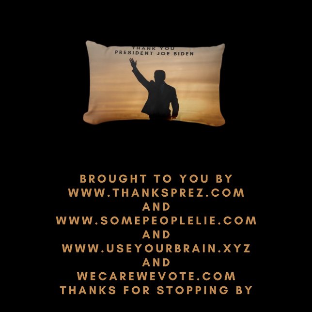 Dank u President Joe Biden Kussen (Creator heeft geüpload)