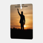 Dank u President Joe Biden Metalen Ornament (Voorkant links)