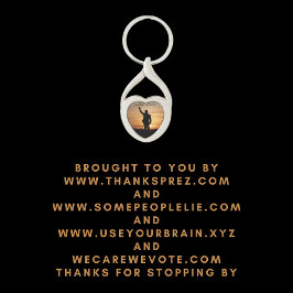 Dank u President Joe Biden Sleutelhanger