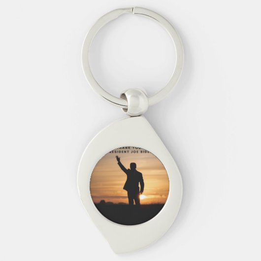 Dank u President Joe Biden Sleutelhanger (Voorkant)