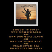 Dank u President Joe Biden Vierkante Klok