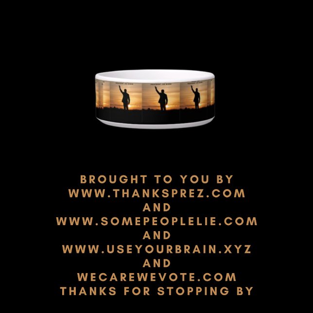 Dank u President Joe Biden Voerbakje (Creator heeft geüpload)