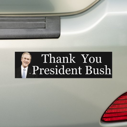 Dank u President Struik Bumpersticker (Op auto)