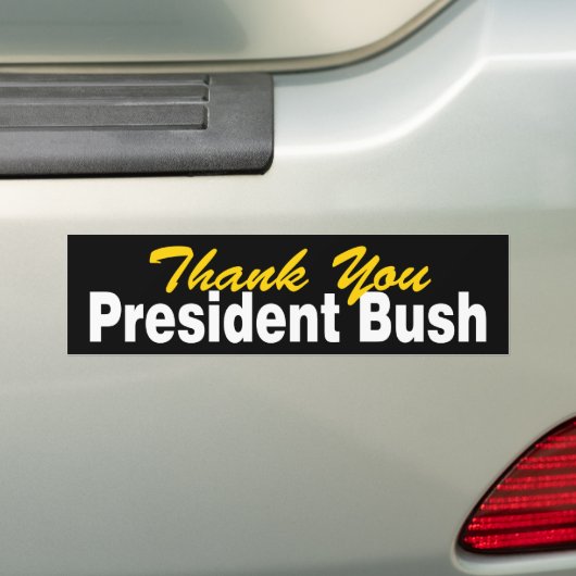 Dank u President Struik Bumpersticker (Op auto)
