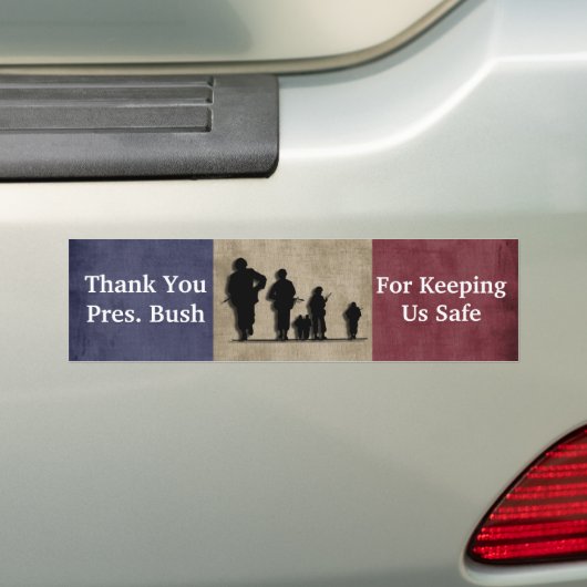 Dank u President Struik Bumpersticker (Op auto)