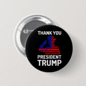 Dank u president Trump Ronde Button 5,7 Cm (Voorkant /achterkant)