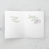 Dank u priester, Dogwood Blossom Bedankkaart (Binnen)