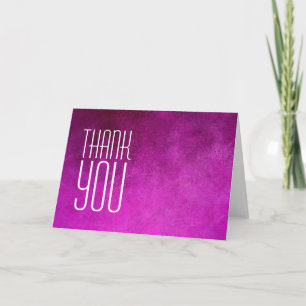Dank u Professionele Moderne Roze Vlakte Bedankkaart