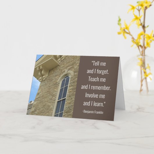 Dank u, professor, voor het onderwijzen van mijn K Kaart (Gele Bloem)