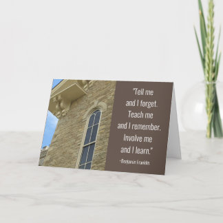 Dank u, professor, voor het onderwijzen van mijn K Kaart