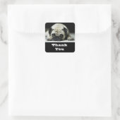 Dank u Pug Puppy Dog Groeten Sticker (Tas)