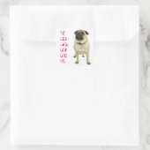 Dank u Pug Puppy Dog Stickers / zeehonden (Tas)