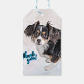 Dank u Puppy Gift Label Cadeaulabel (Achterkant)