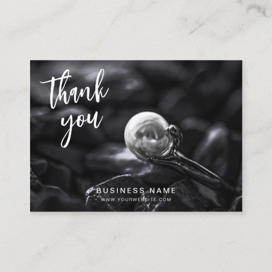 Dank u QR Code Logo Foto Modern Business Visitekaartje (Voorkant)