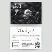 Dank u QR Code Logo Foto Modern Business Visitekaartje