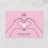 Dank u QR Code Logo Modern Social Media Busin Visitekaartje (Voorkant)