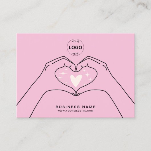 Dank u QR Code Logo Modern Social Media Busin Visitekaartje (Voorkant)