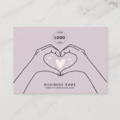 Dank u QR Code Logo Modern Social Media Visitekaartje (Voorkant)