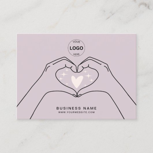 Dank u QR Code Logo Modern Social Media Visitekaartje (Voorkant)