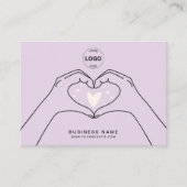 Dank u QR Code Logo Modern Social Media Visitekaartje (Voorkant)