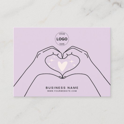 Dank u QR Code Logo Modern Social Media Visitekaartje (Voorkant)