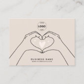 Dank u QR Code Logo Modern Social Media Visitekaartje (Voorkant)