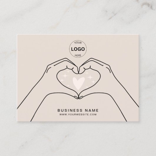 Dank u QR Code Logo Modern Social Media Visitekaartje (Voorkant)