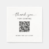 Dank u QR Code Real Estate Business Open House Servet (Voorkant)