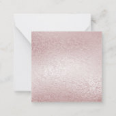 Dank u QR Code Small Business Minimalist Roze Notitiekaartje (Achterkant)