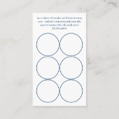 Dank u QR-code - Wit Blauw Kleine Onderneming Klantenkaartje (Achterkant)