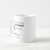 Dank U Radioloog Aangepaste Naam Koffiemok (Voorkant links)