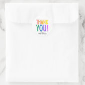 Dank u Rainbow orde stickers aangepaste geschenk l (Tas)