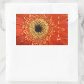 dank u rechthoekige sticker (Tas)