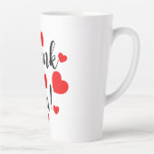 Dank u Red Hearts Latte Mok (Rechts)
