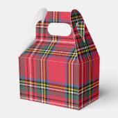 Dank u Red Plaid Gable gunstbox Bedankdoosjes (Achterkant)