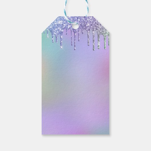 Dank u regenboogballonnen gunsten Labels Cadeaulabel (Achterkant)