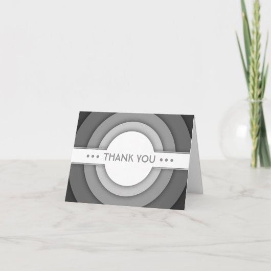 DANK U (retro) Bedankkaart (Voorkant)