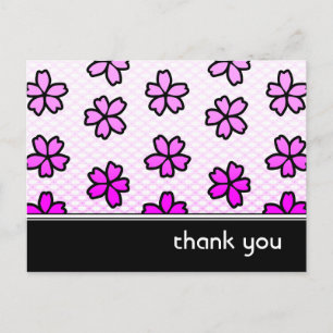 Dank u : Retro Bloemen : Briefkaart
