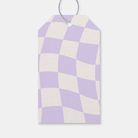 Dank u Retro Groovy 1e Verjaardag Party Favor Cadeaulabel (Achterkant)