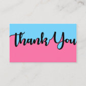 Dank U Review ons Kaart Visitekaartje (Voorkant)