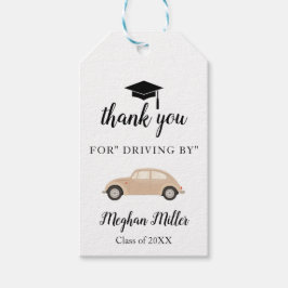 Dank u rijden door Afstuderen gunst Cadeaulabel