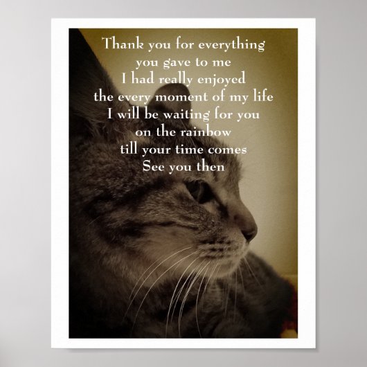 Dank u & RIP Poster (Voorkant)