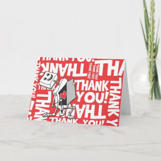 Dank u Robot Bedankkaart (Voorkant)