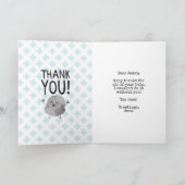 Dank u rock grappig kawaii bedankt zorg werker kaart (Binnen)