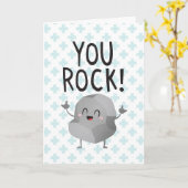 Dank u rock grappig kawaii bedankt zorg werker kaart (Gele Bloem)